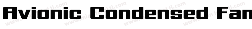 Avionic Condensed Family字体转换